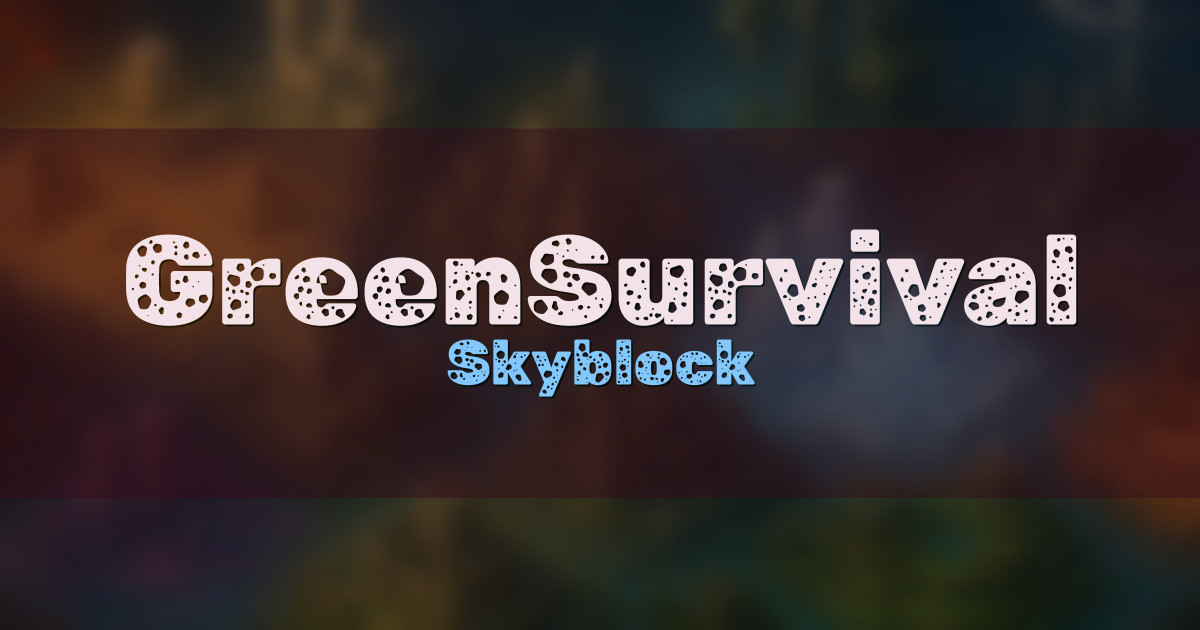 GreenSurvival Skyblock Minecraft server