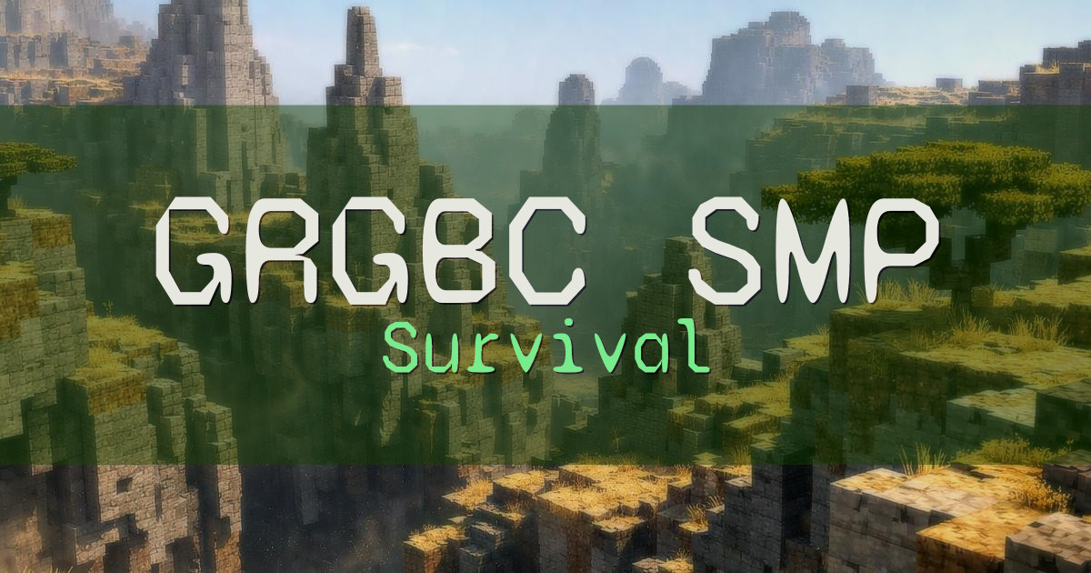 GRGBC SMP Survival Minecraft server