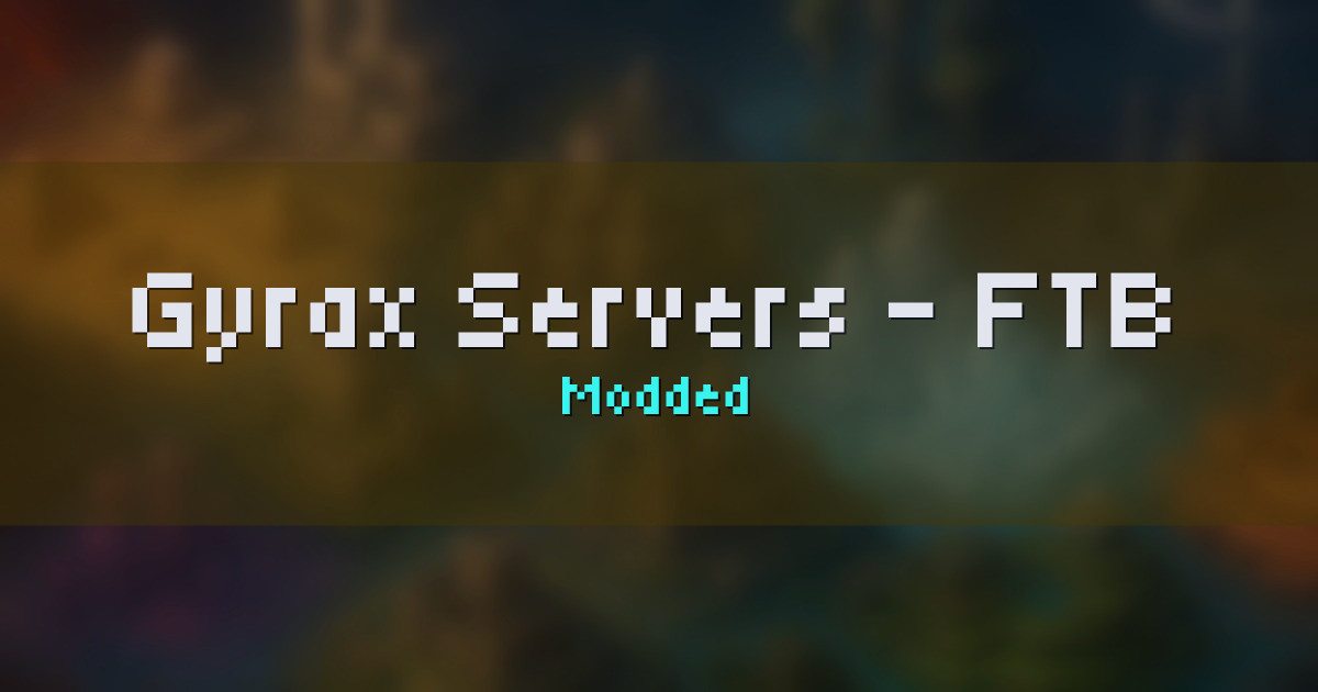 Gyrax Servers – FTB Evolution 2 Modded Minecraft server