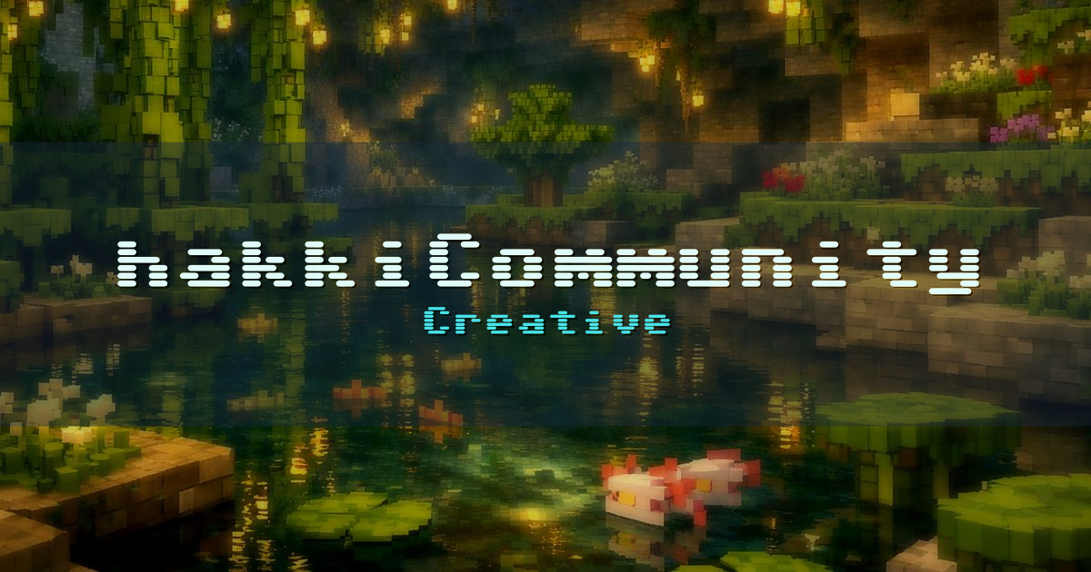 hakkiCommunity Creative Minecraft server