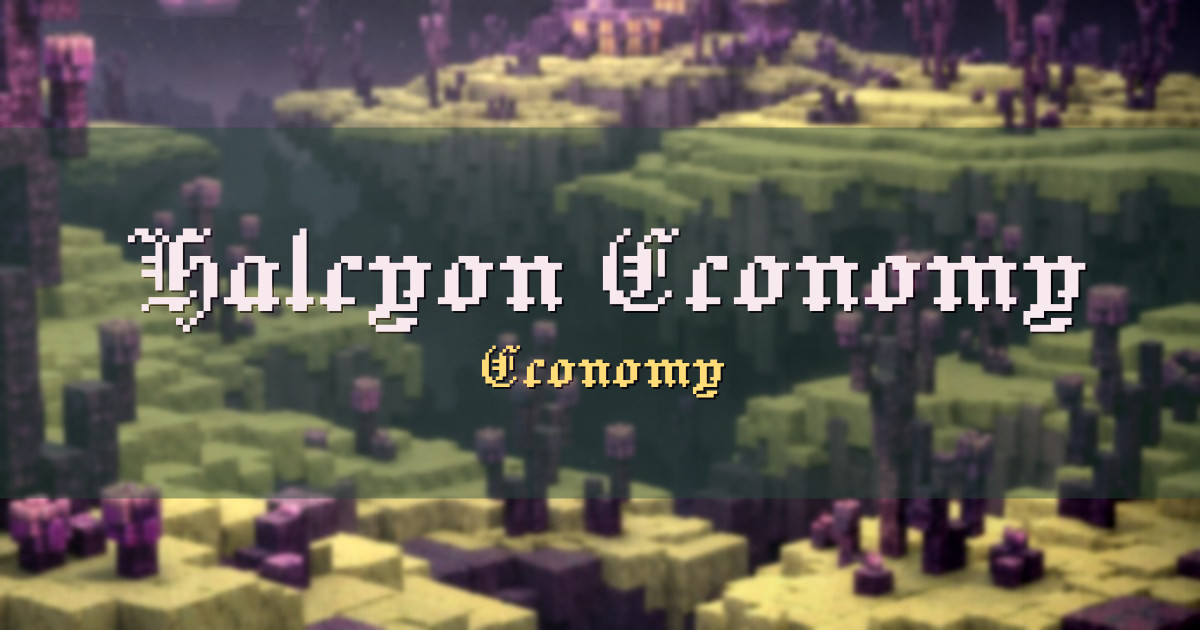 Halcyon Economy PvP Minecraft server