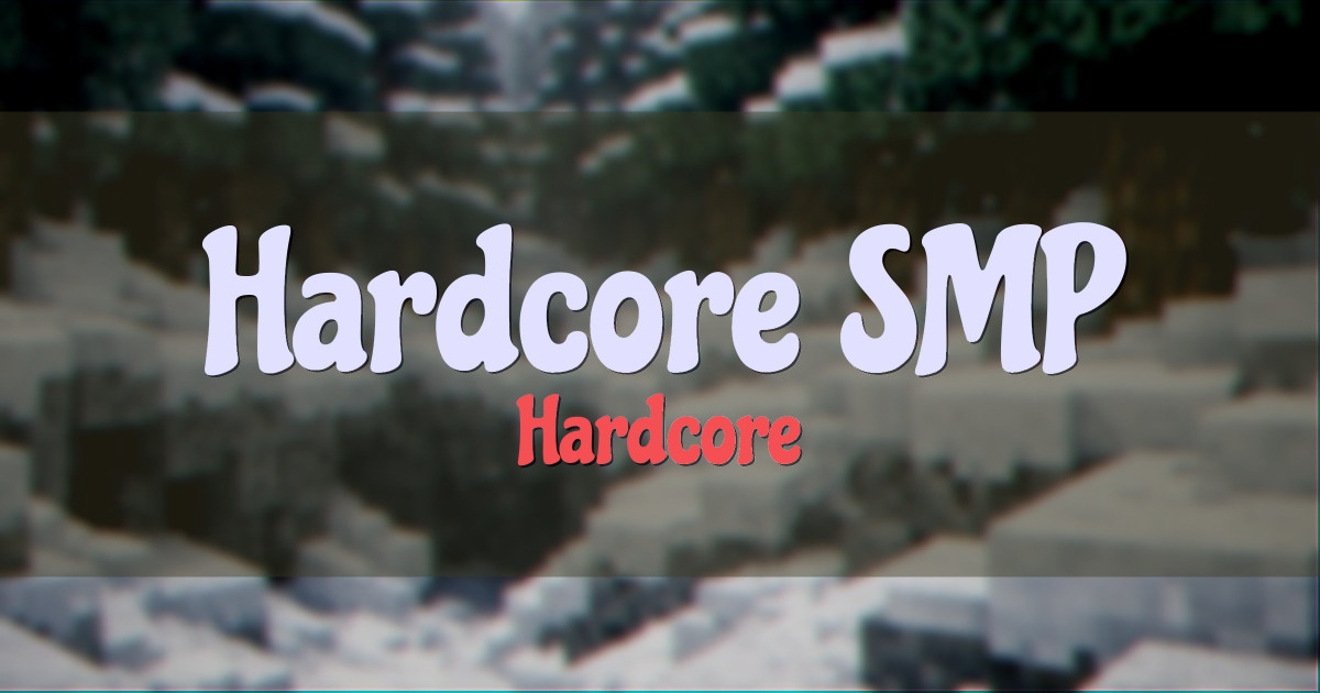 Hardcore SMP PvP Minecraft server