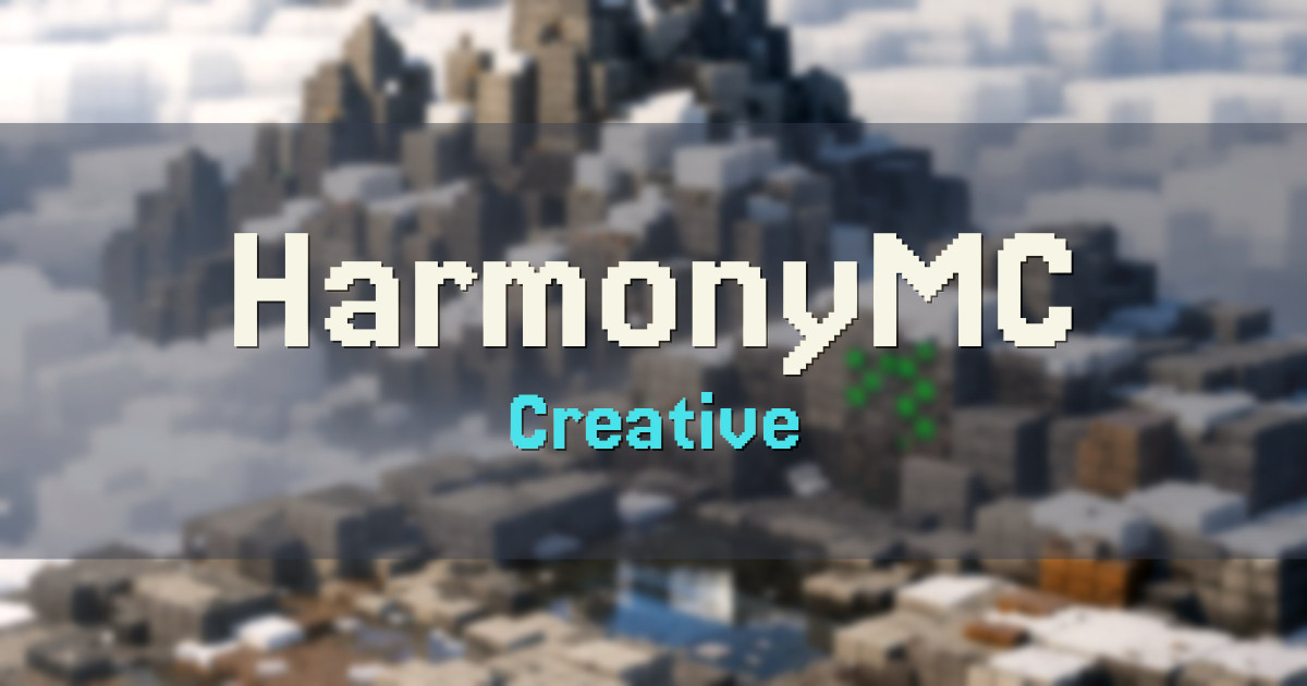 HarmonyMC Creative Minecraft server
