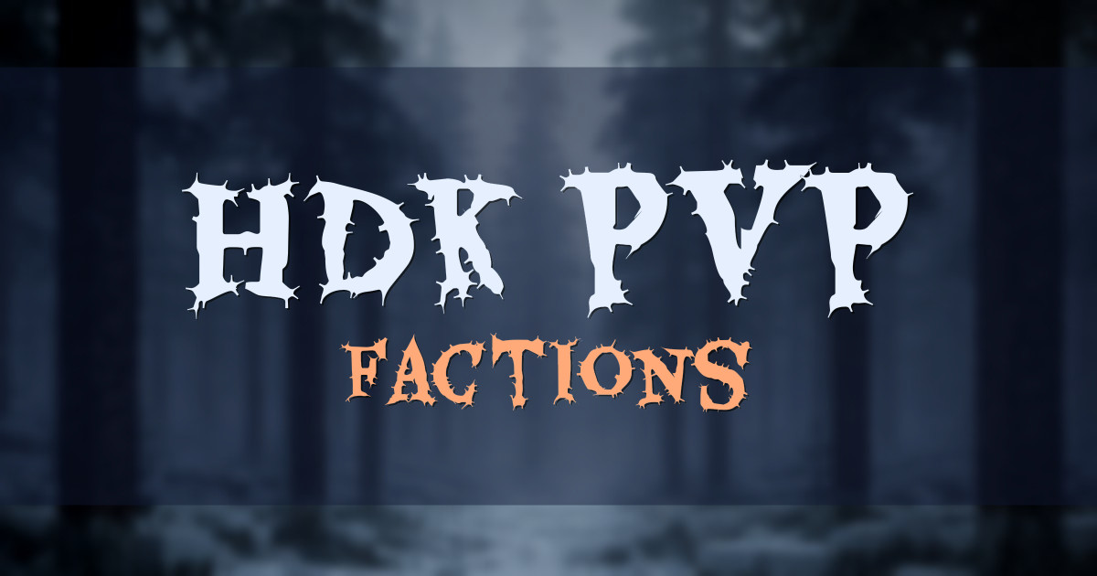 HDK PvP Factions Minecraft server