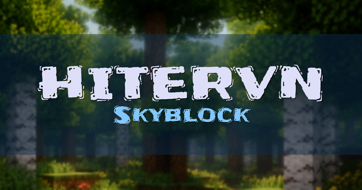 HITERVN Skyblock Minecraft server
