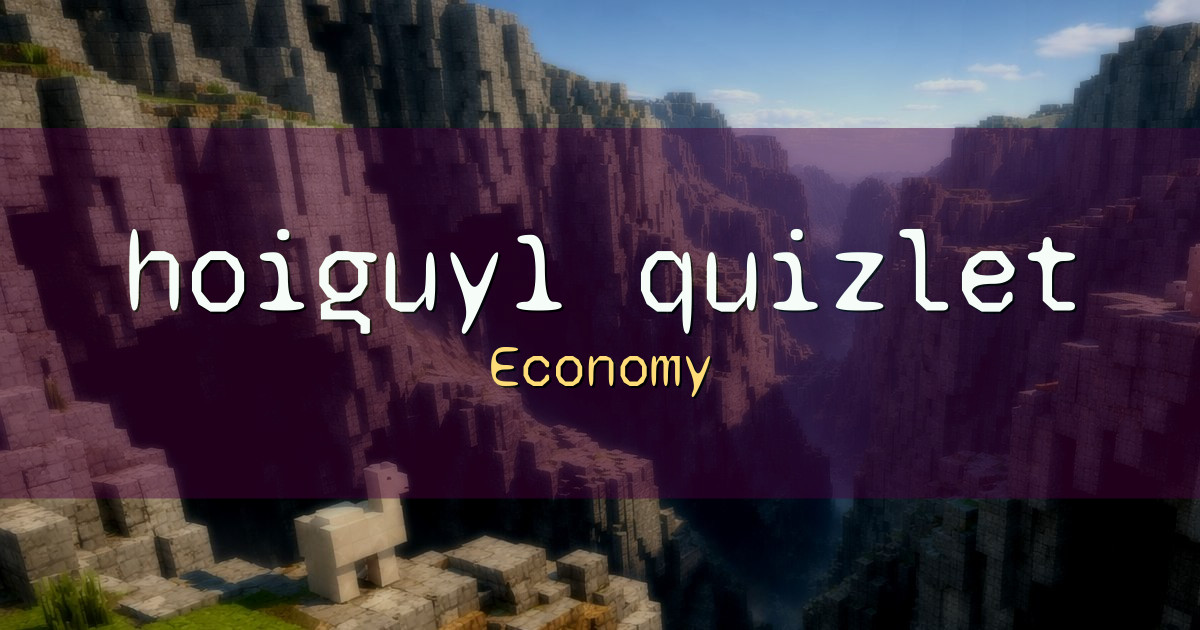 hoiguy1.quizlet Economy Minecraft server