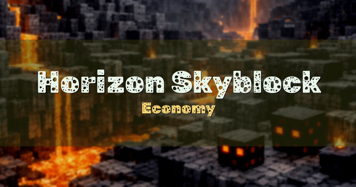 Horizon Skyblock Economy Minecraft server