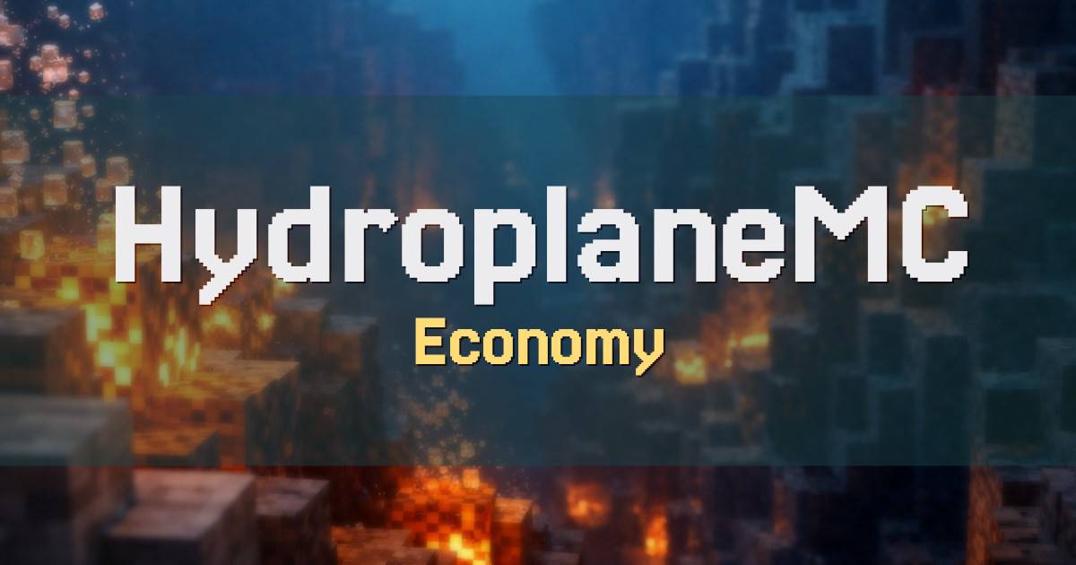 HydroplaneMC Economy Minecraft server