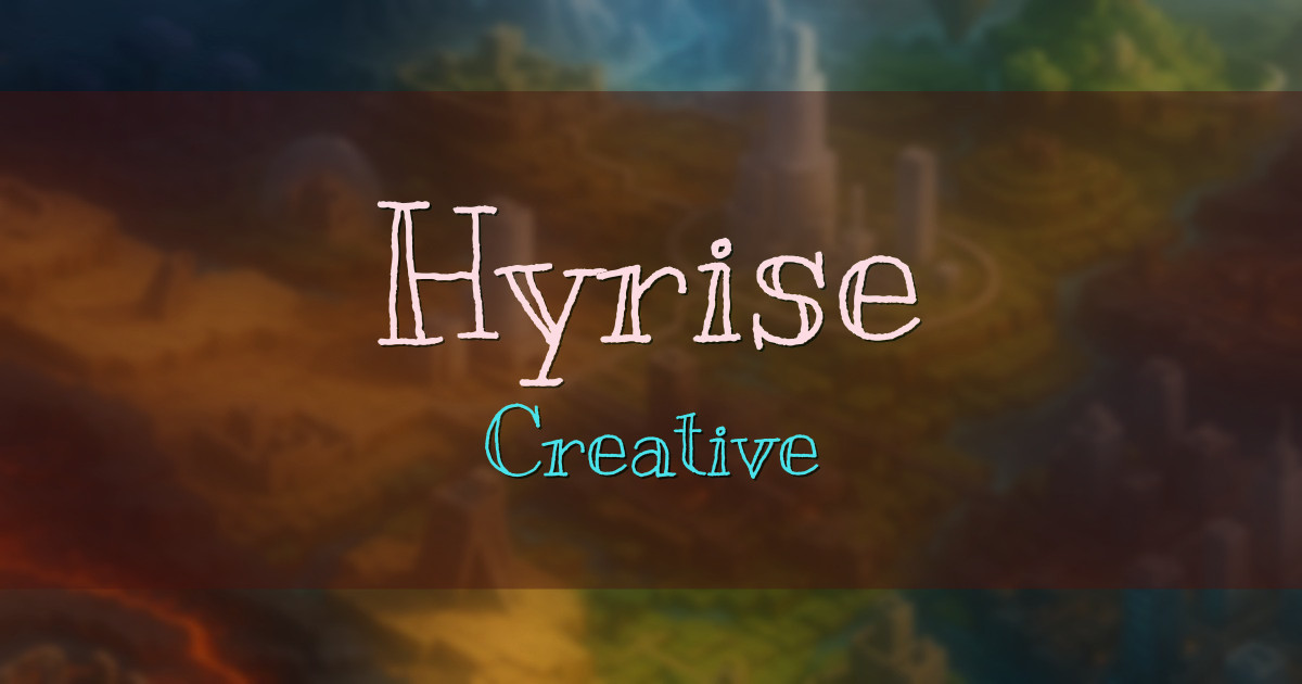 Hyrise Creative Minecraft server