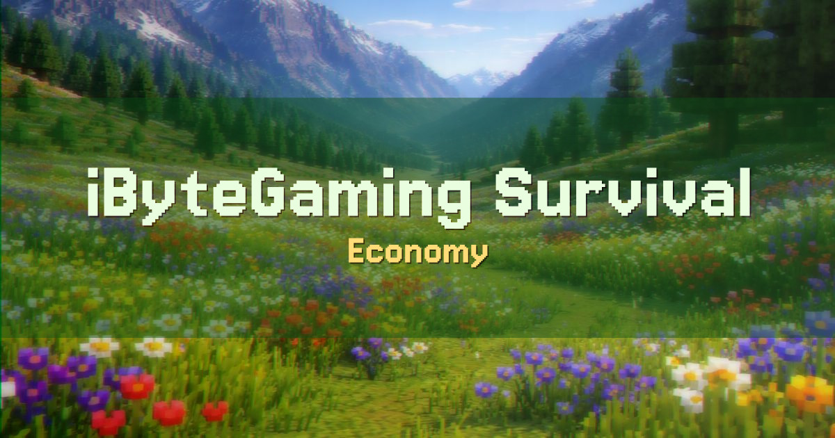 iByteGaming Survival Economy Minecraft server