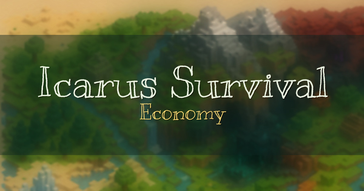 Icarus Survival Economy Minecraft server