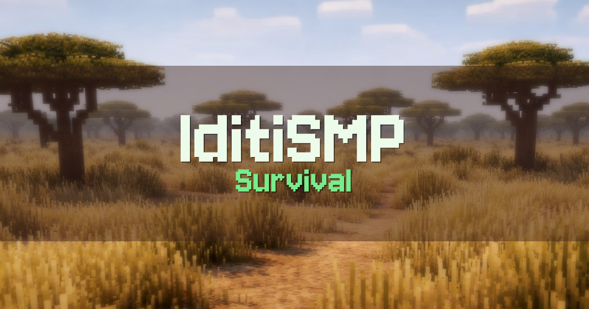 IditiSMP Survival Minecraft server