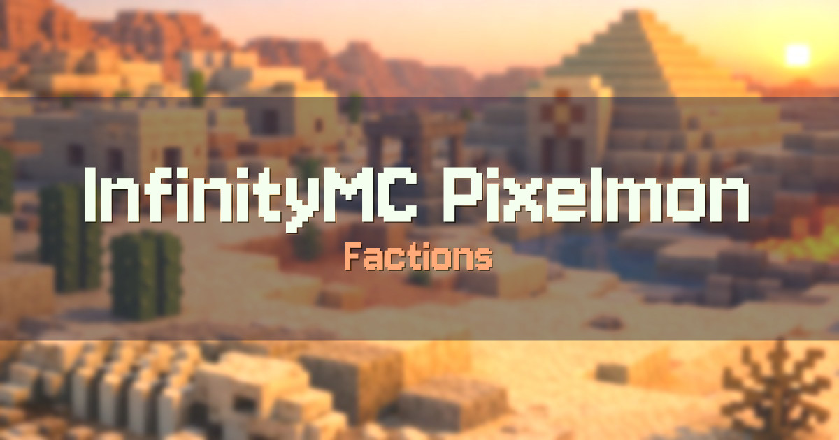 InfinityMC Pixelmon Reforged Factions Minecraft server