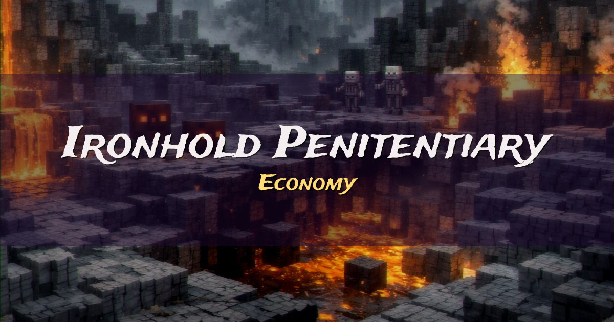 Ironhold Penitentiary Economy Minecraft server