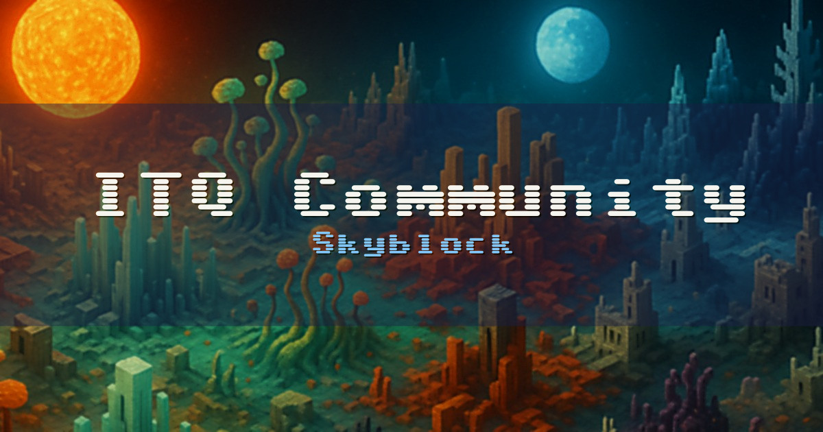ITQ Community Skyblock Minecraft server