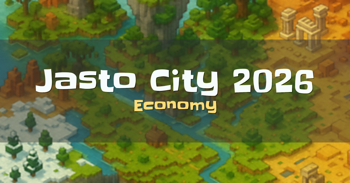 Jasto City 2026 Economy Minecraft server