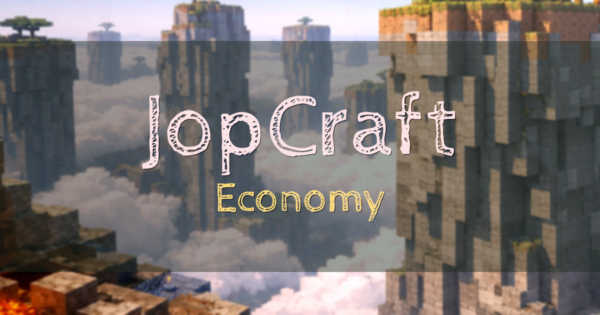 JopCraft Economy Minecraft server