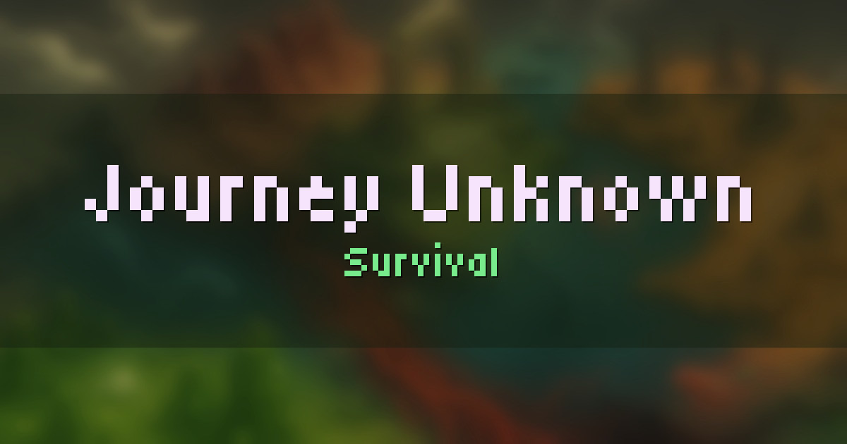 Journey Unknown Survival Minecraft server