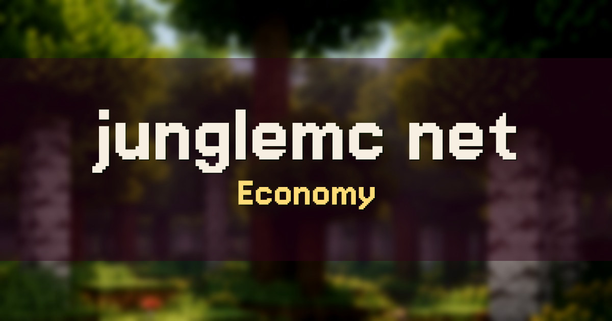 junglemc.net Economy Minecraft server