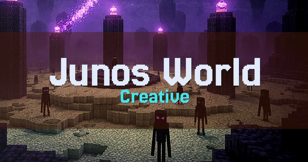 Junos World Creative Minecraft server