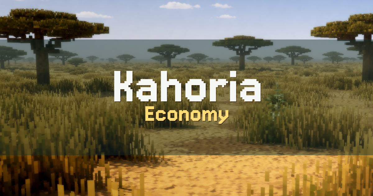 Kahoria Economy Minecraft server