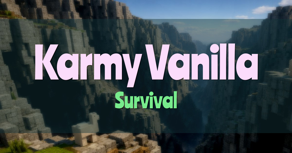 Karmy Vanilla Survival Minecraft server