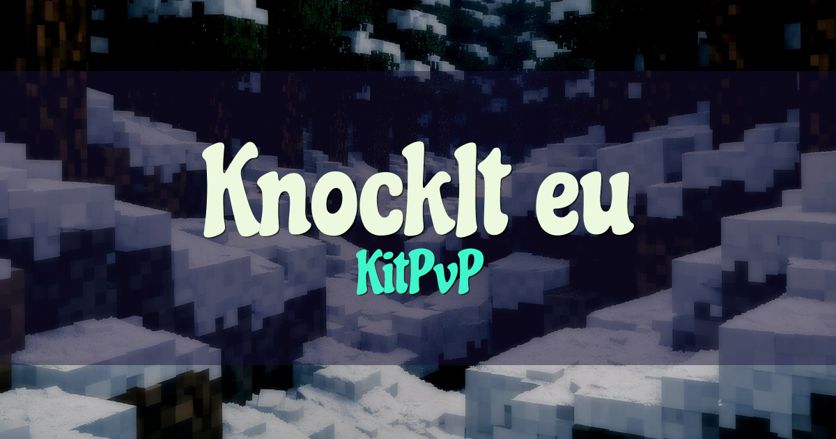 KnockIt.eu KitPvP Minecraft server