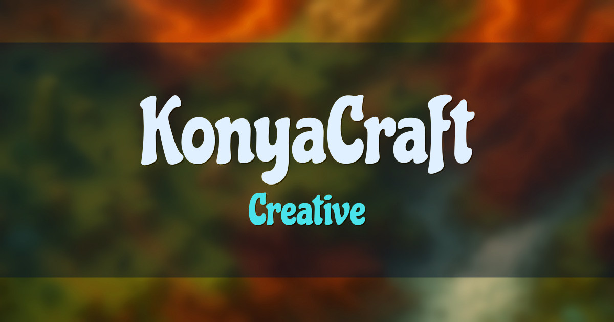 KonyaCraft Creative Minecraft server