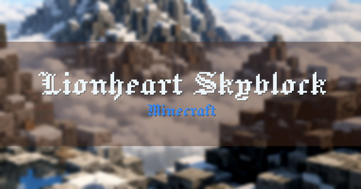Lionheart Skyblock Minecraft server