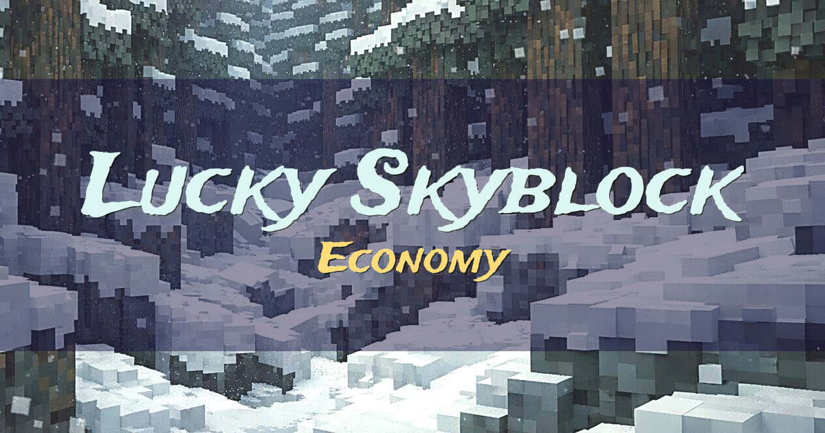 Lucky Skyblock Economy Minecraft server