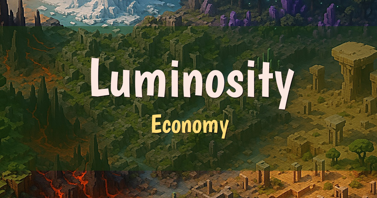 Luminosity Economy Minecraft server