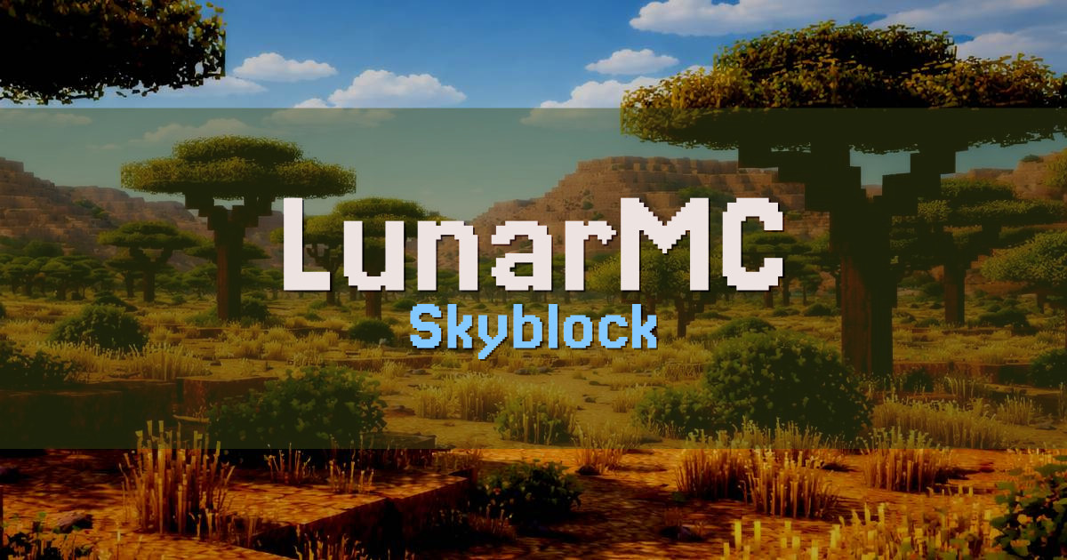 LunarMC Skyblock Minecraft server