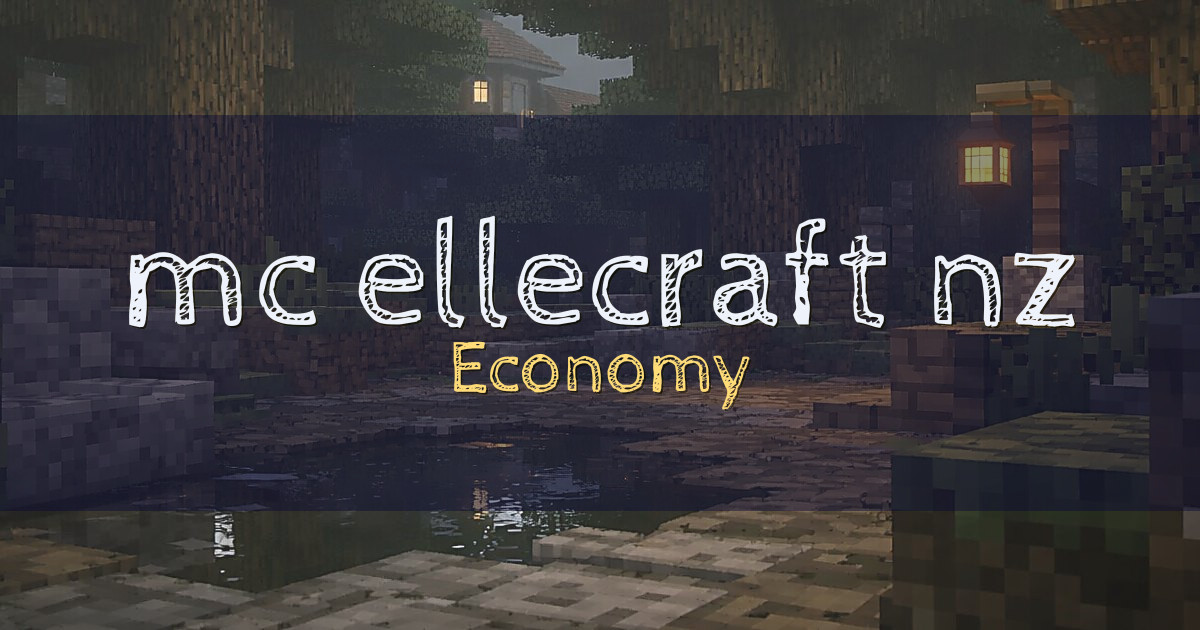 mc.ellecraft.nz Economy Minecraft server