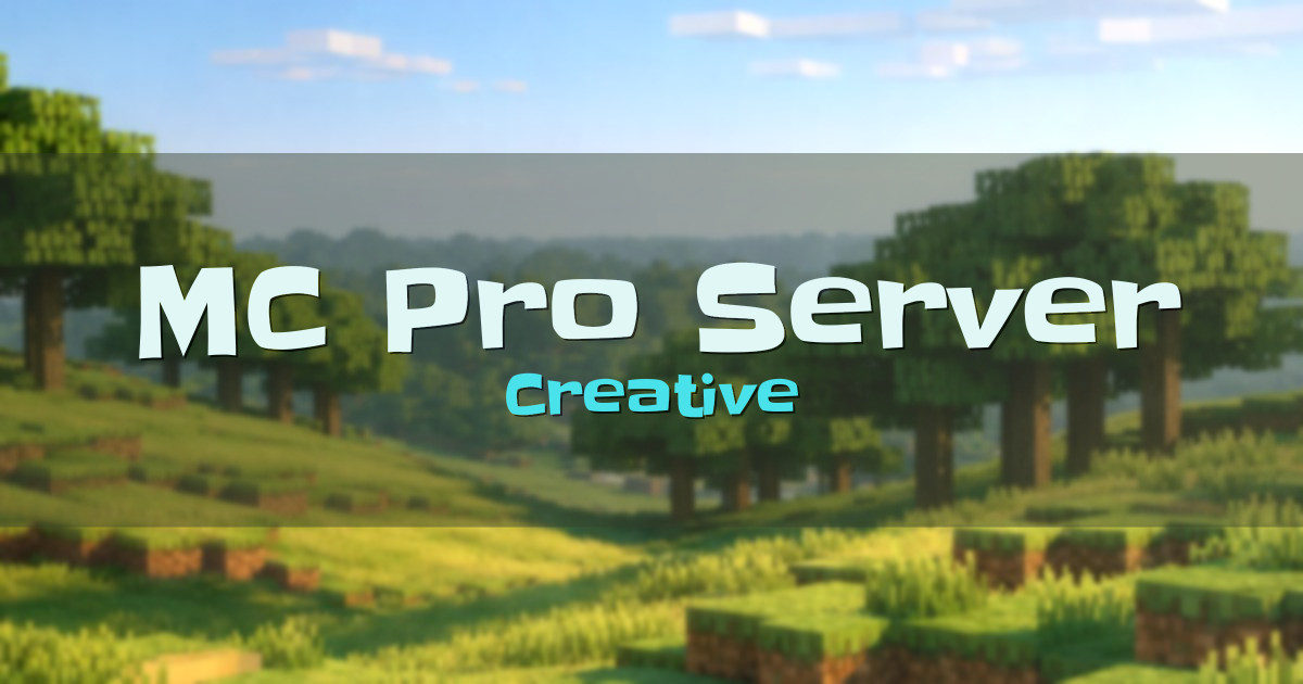 MC Pro Server Creative Minecraft server