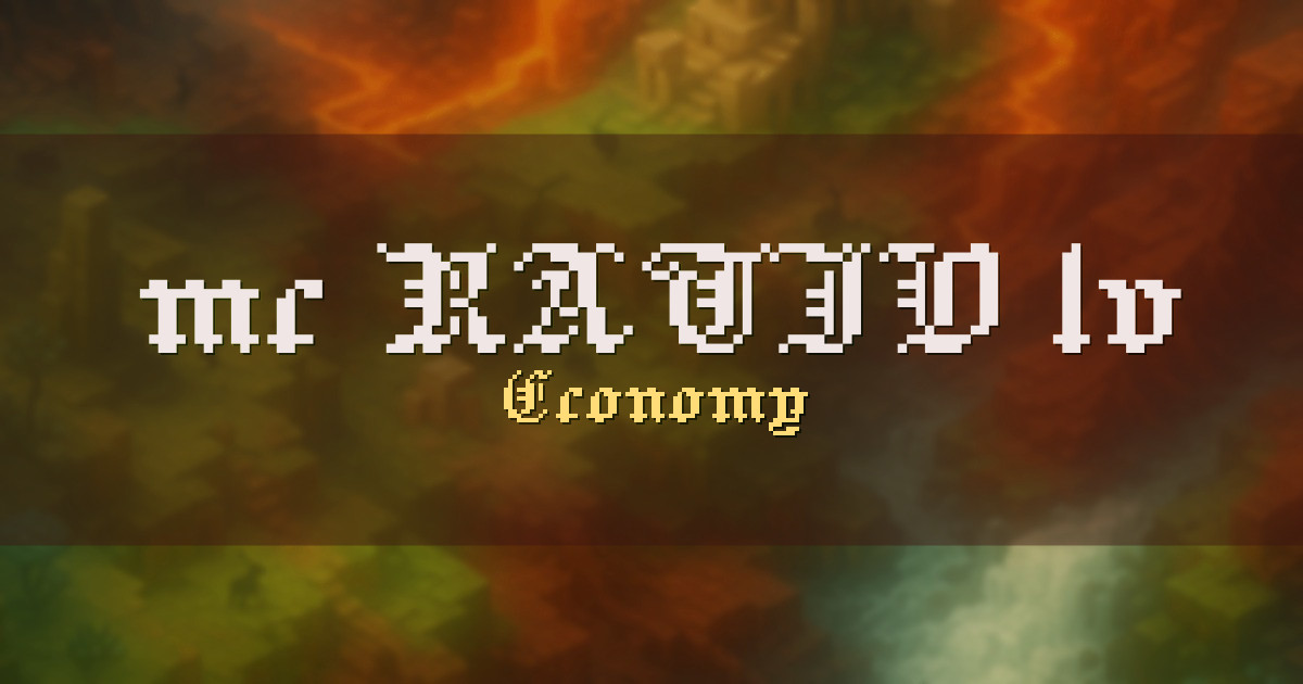 mc.RATIO.lv Economy Minecraft server