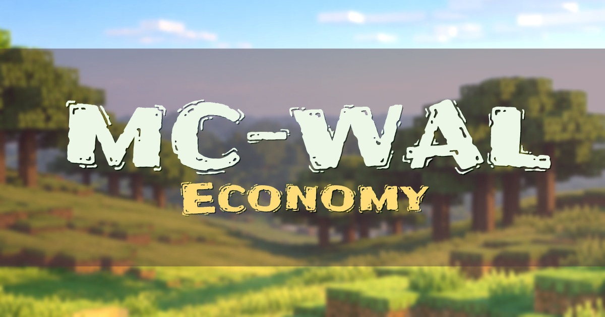 MC-WAL Economy Minecraft server