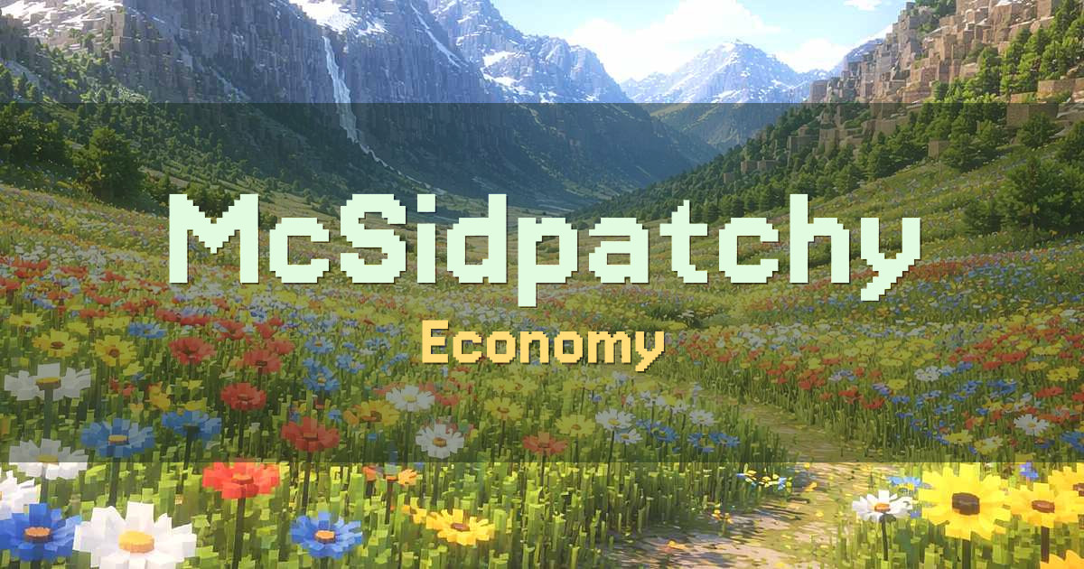 McSidpatchy Economy Minecraft server