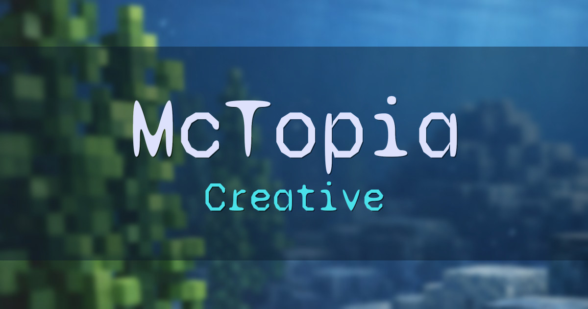 McTopia Creative Minecraft server