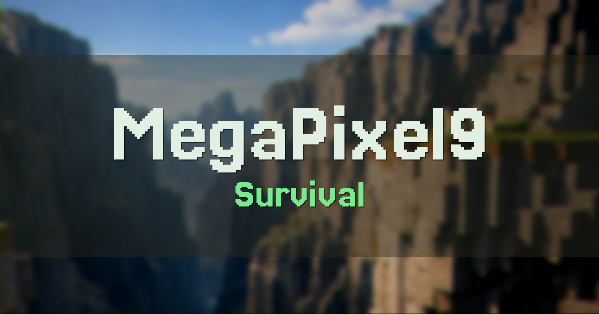 MegaPixel9 Survival Minecraft server