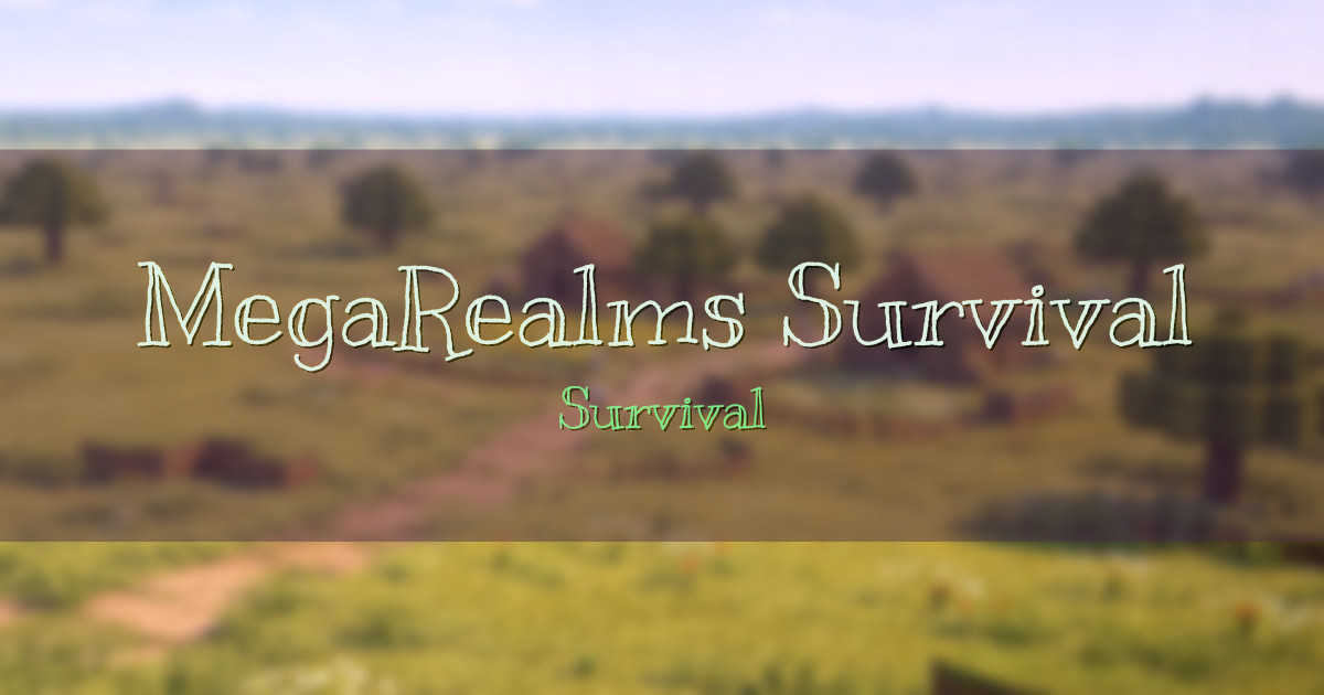 MegaRealms Survival Vanilla Minecraft server