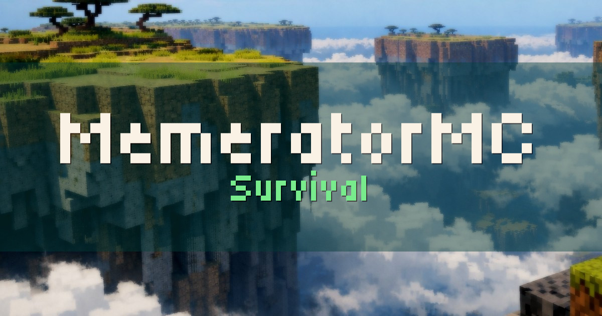 MemeratorMC Survival Minecraft server