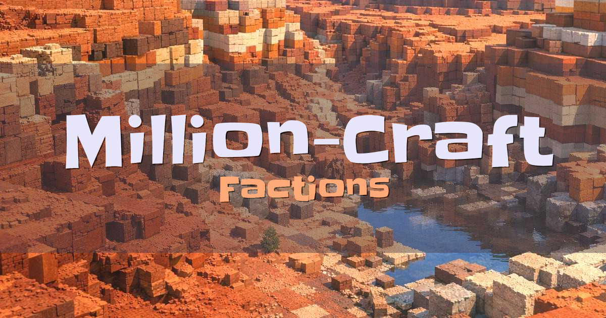 Million-Craft Factions Minecraft server