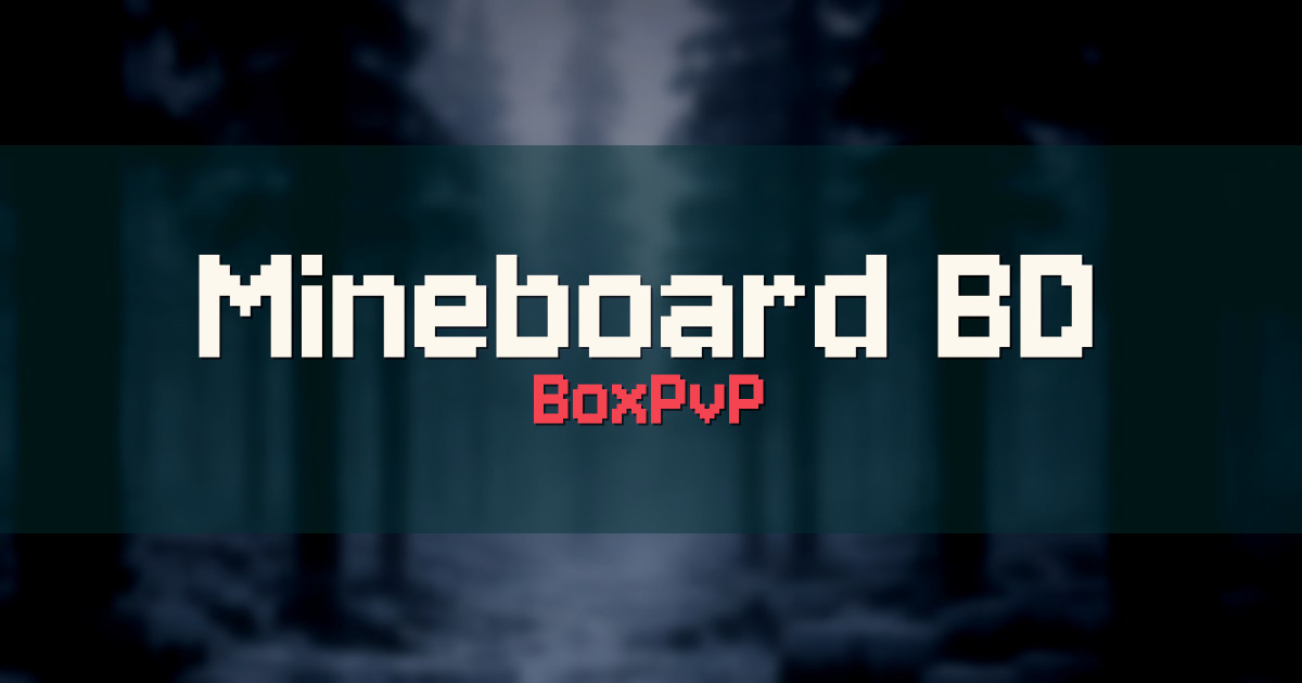 Mineboard BD BoxPvP Minecraft server