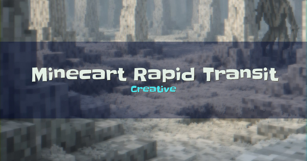 Minecart Rapid Transit Creative Minecraft server