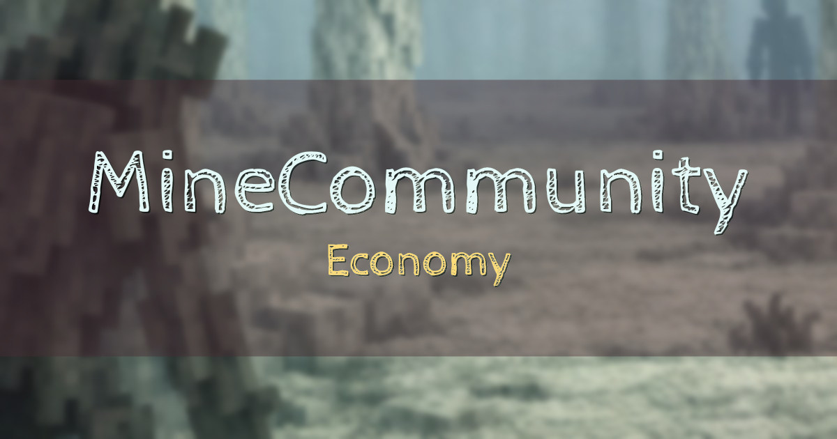 MineCommunity Economy Minecraft server