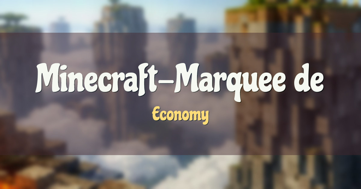 Minecraft-Marquee.de Economy Minecraft server