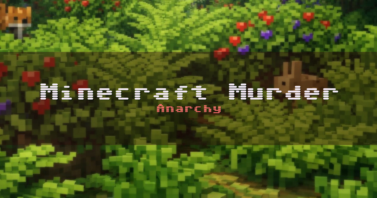Minecraft Murder Anarchy Minecraft server