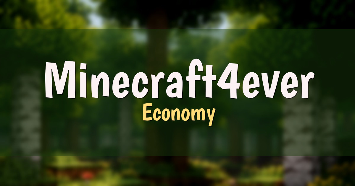 Minecraft4ever Economy Minecraft server