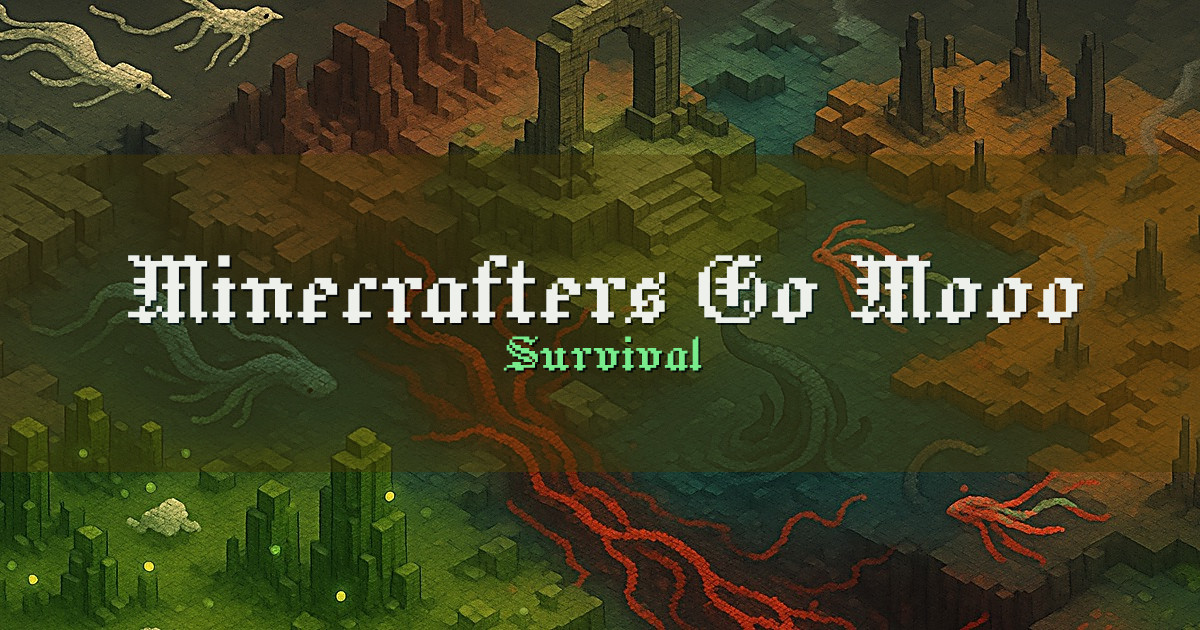 Minecrafters Go Mooo Survival Minecraft server