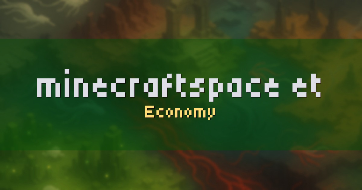 minecraftspace.et Economy Minecraft server